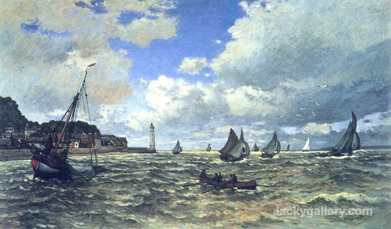 The Seine Estuary at Honfluer by Claude Monet paintings reproduction
